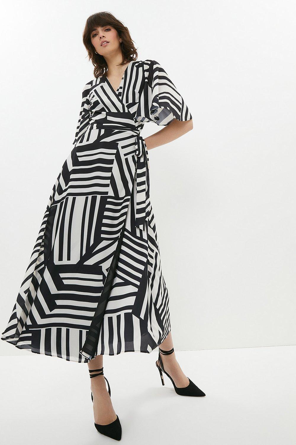 Mono Kimono Sleeve Wrap Dress | Coast